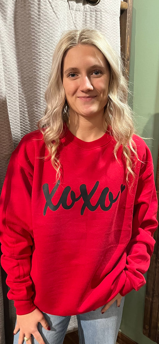 XOXO Red Sweatshirt