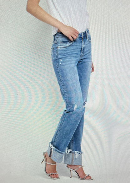 Evermore Cuffed Straight Jean