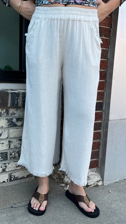 Oatmeal Blend Pull on Pant