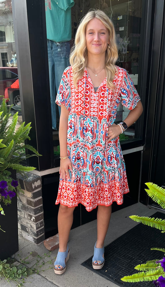 Boho Style Shift Dress