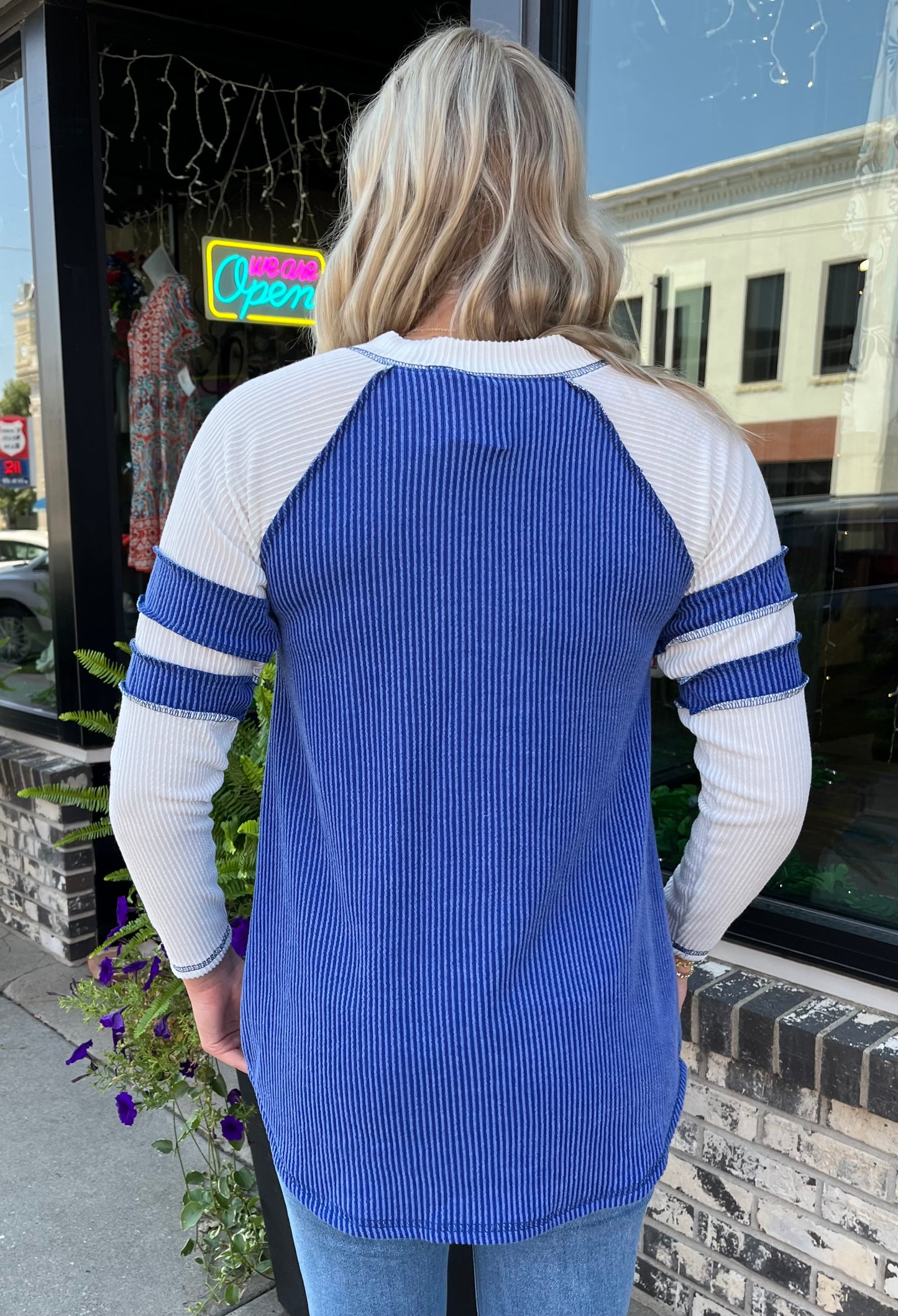 Blue Wave Rib Tunic