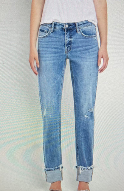 Evermore Cuffed Straight Jean