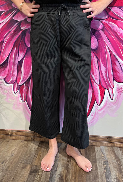 Black Straight Lounge Pant