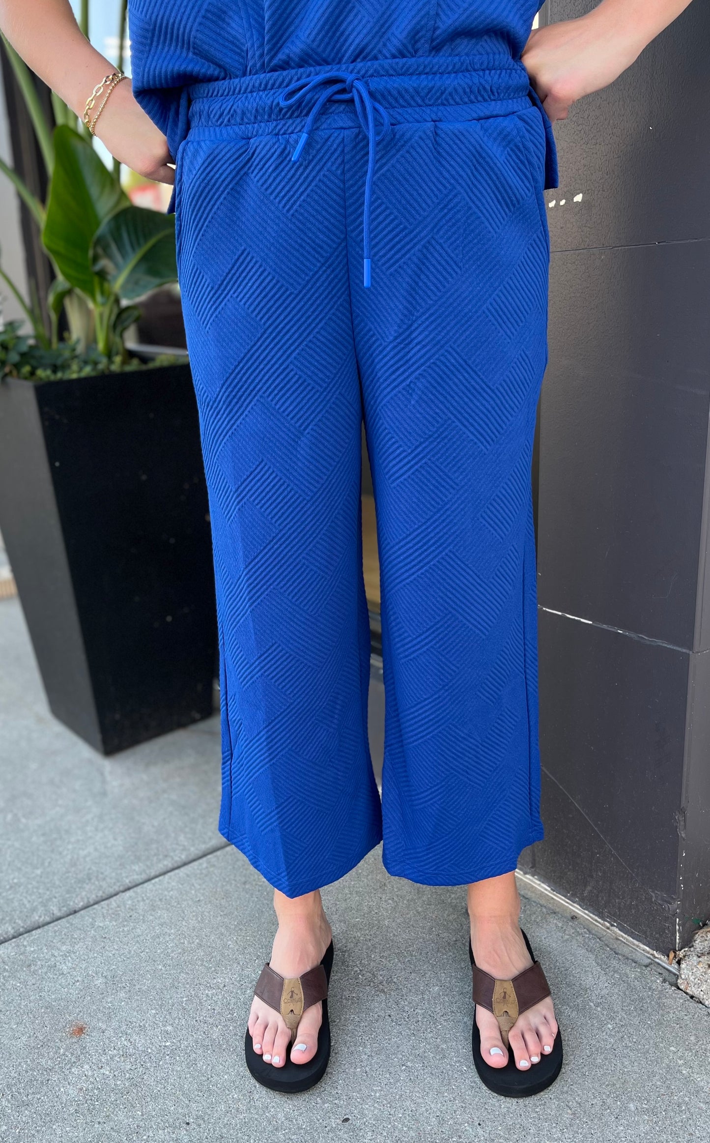 Royal Blue Straight Lounge Pant