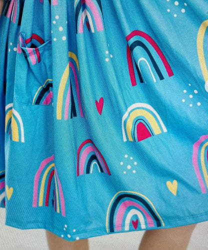 Turquoise Twilight Twirl Dress