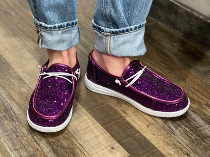 Glitter on Deck Shoes