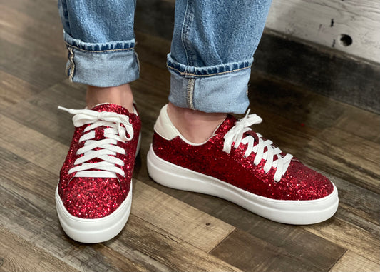 Glaring Chunky Glitter Sneakers