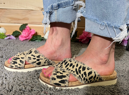 Leopard Sandal