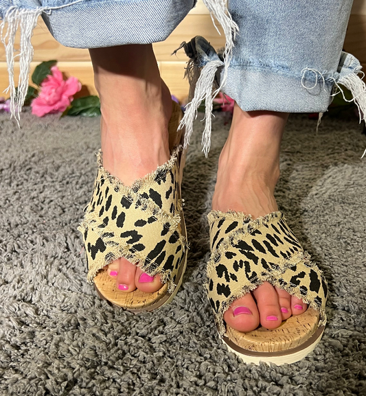 Leopard Sandal